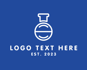 Pharmacy - Pharmaceutical Laboratory Flask logo design