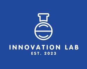 Experimentation - Pharmaceutical Laboratory Flask logo design