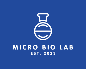 Pharmaceutical Laboratory Flask logo design