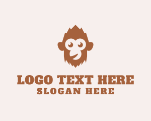 Zoology - Monkey Baby Zoo logo design