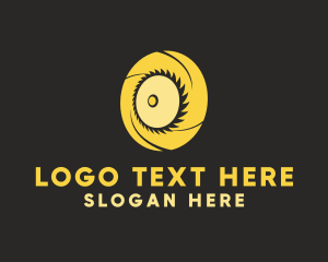 Lumber - Circular Saw Letter O logo design