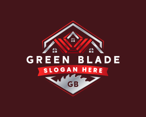 Saw Blade Roofing Renovation logo design