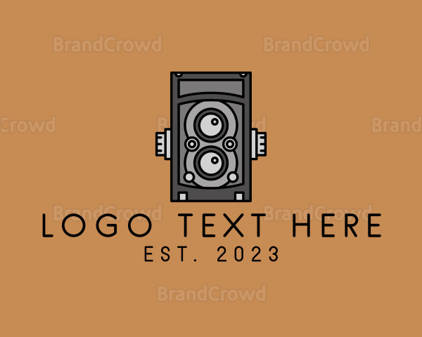 Retro Film Camera Logo