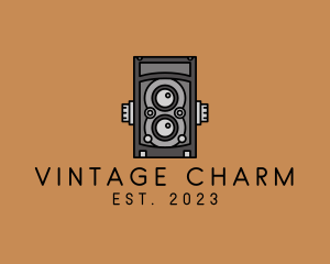Old School - Retro Film Camera logo design