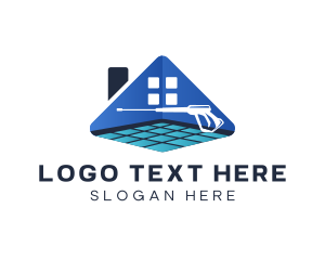 Floor - Tiles House Pressure Washer logo design