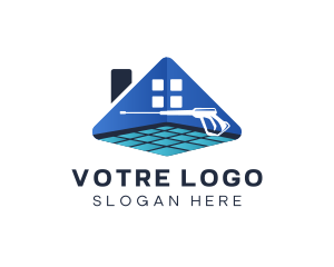 Floor - Tiles House Pressure Washer logo design