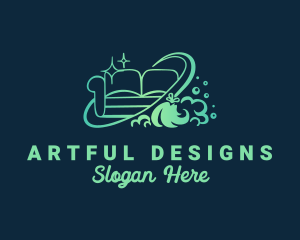 Couch Furniture Cleaning logo design