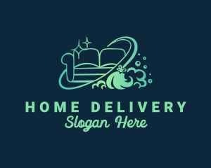 Couch Furniture Cleaning logo design