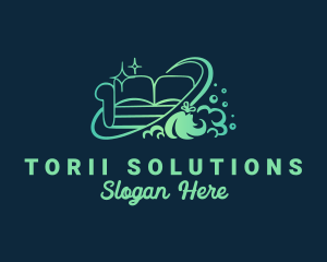 Couch Furniture Cleaning logo design