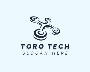 Tech Surveillance Drone logo design