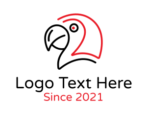 Animal Welfare - Minimalist Scary Parrot logo design