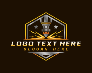 Industrial - Laser Machine Metalworks logo design