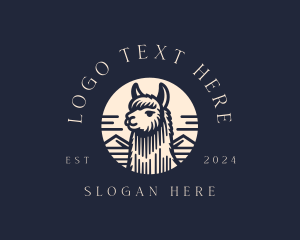 Animal - Alpaca Animal logo design