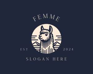 Alpaca Animal  logo design