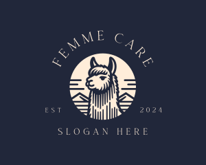 Alpaca Animal  logo design