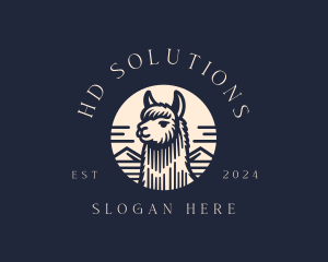 Alpaca Animal  logo design