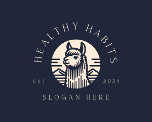 Alpaca Animal  logo design