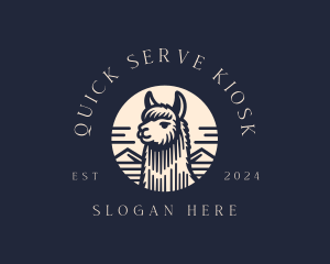 Alpaca Animal  logo design