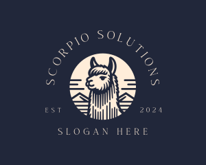 Alpaca Animal  logo design