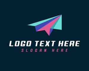 Airmail - Paper Plane Logistics logo design