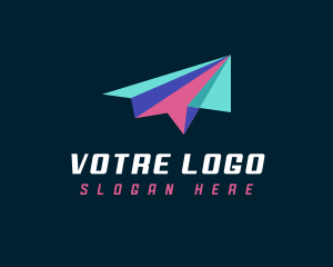 Shipment - Paper Plane Logistics logo design