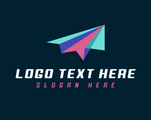 Shipment - Paper Plane Logistics logo design