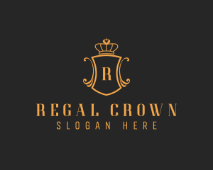 Royalty Crown Shield logo design