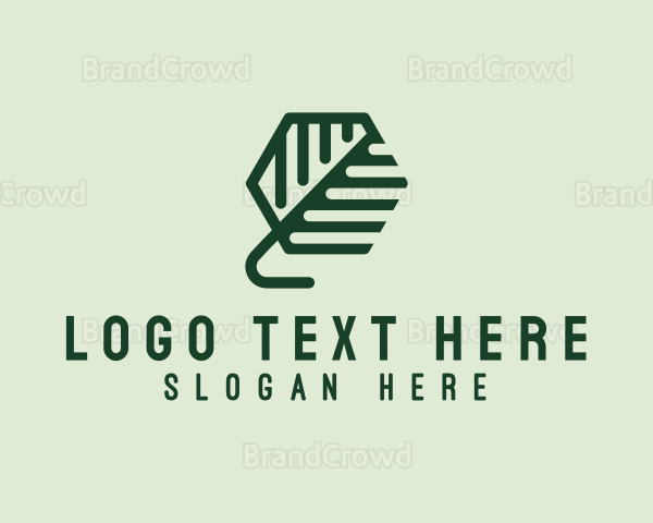 Organic Herb Leaf Logo