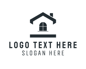 Pink House - Simple House Residence logo design