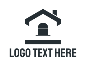 Simple - Black Simple House logo design