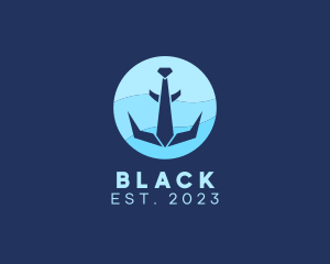 Diamond - Navy Anchor Necktie logo design