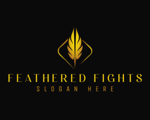 Feather Publishing Author logo design