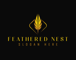 Feather Publishing Author logo design