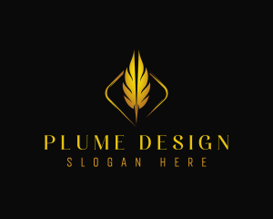 Plume - Feather Publishing Author logo design