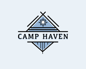 Tent - Tent Camp Teepee logo design