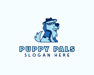 Cartoon Puppy Dog logo design