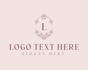 Floral Wedding Event Logo