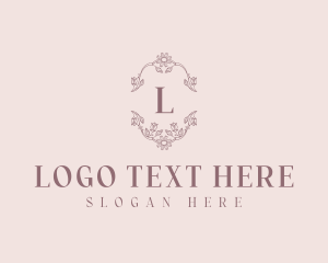 Floral Wedding Event Logo