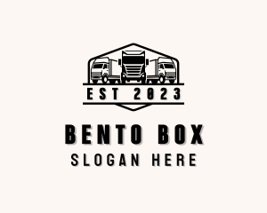 Box Trucking Transportation logo design