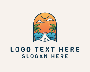 Outdoors - Island Tourist Vacation logo design