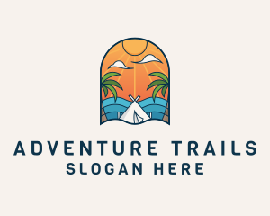 Island Tourist Vacation logo design