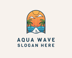 Island Tourist Vacation logo design