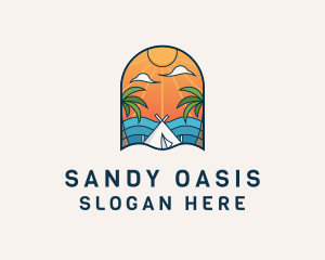 Island Tourist Vacation logo design