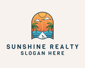 Florida - Island Tourist Vacation logo design