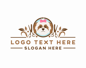 Dog Pet Grooming logo design