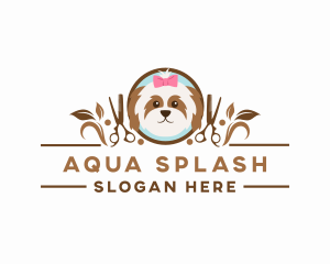 Dog Pet Grooming logo design