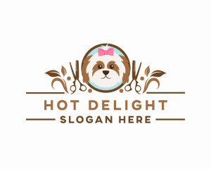 Dog Pet Grooming logo design