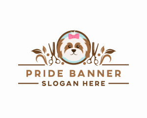 Dog Pet Grooming logo design