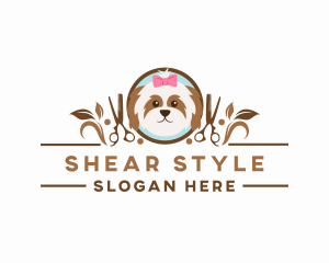 Dog Pet Grooming logo design