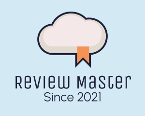 Review - Cloud Bookmark Library logo design